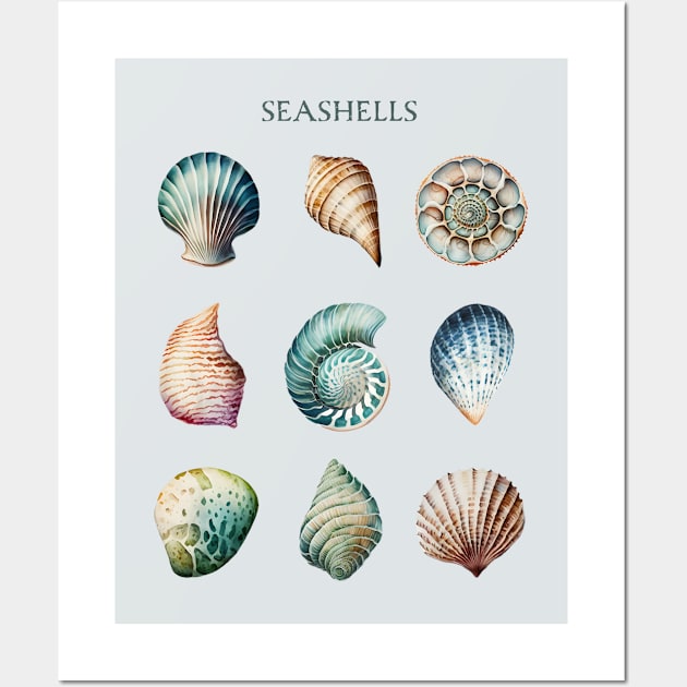 Seashell Collecting Beachcombing Lover Sea Shell Collector Wall Art by Pine Hill Goods